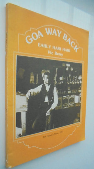 Goa Way Back. Early Hari Hari. SIGNED by Vic Berry