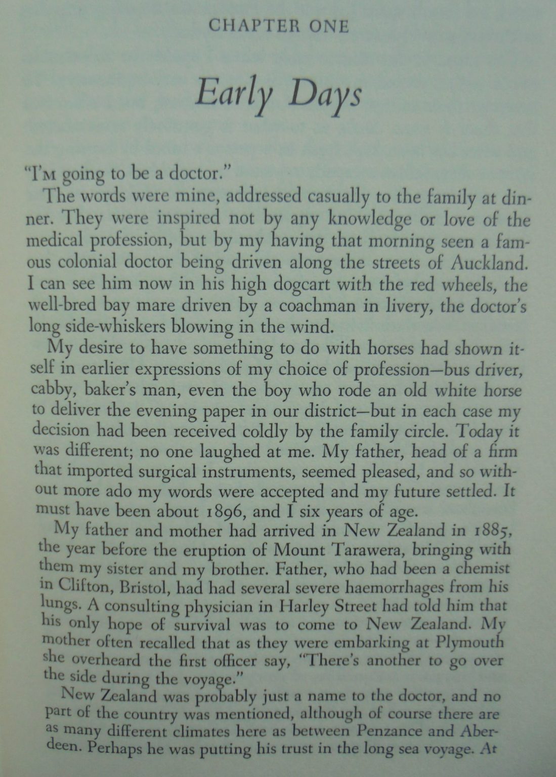 Operation Lifetime: The Memoirs of a New Zealand Surgeon by A. Eisdell Moore.