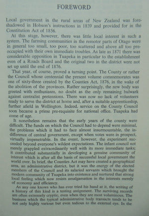 Hammer & Tap : Shaping Tuapeka County 1876-1976. By Robin Marks.