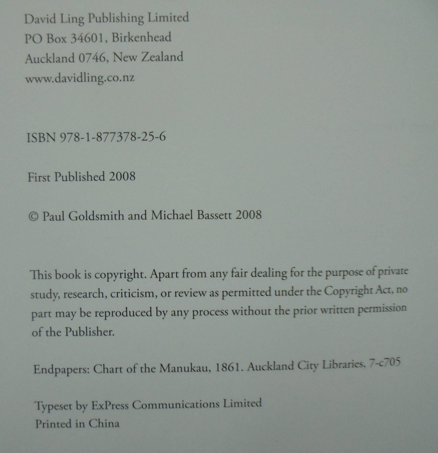 Puketutu and Its People By Michael Bassett, Paul Goldsmith.