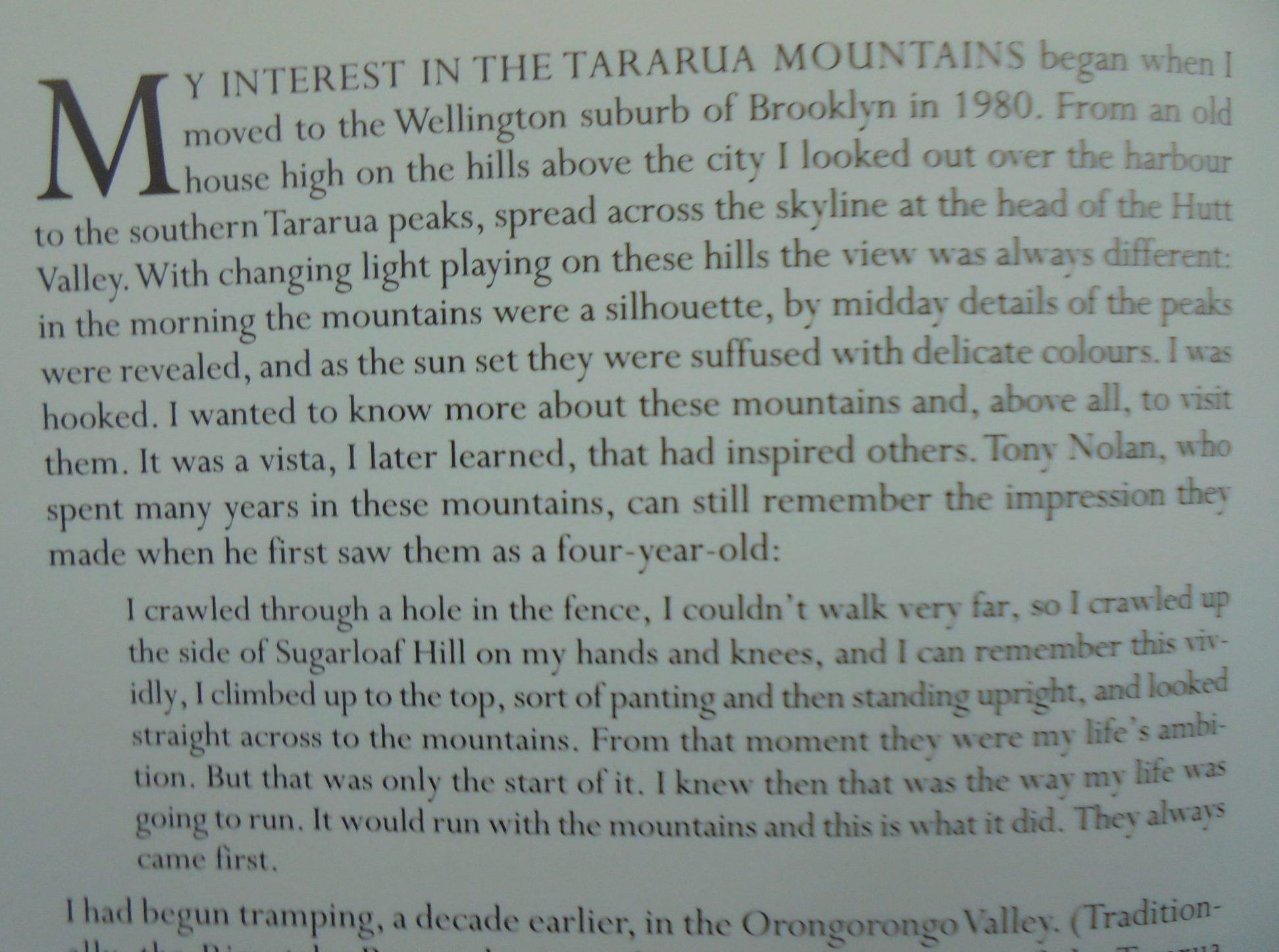 Tararua the Story of a Mountain Range By Chris Maclean.