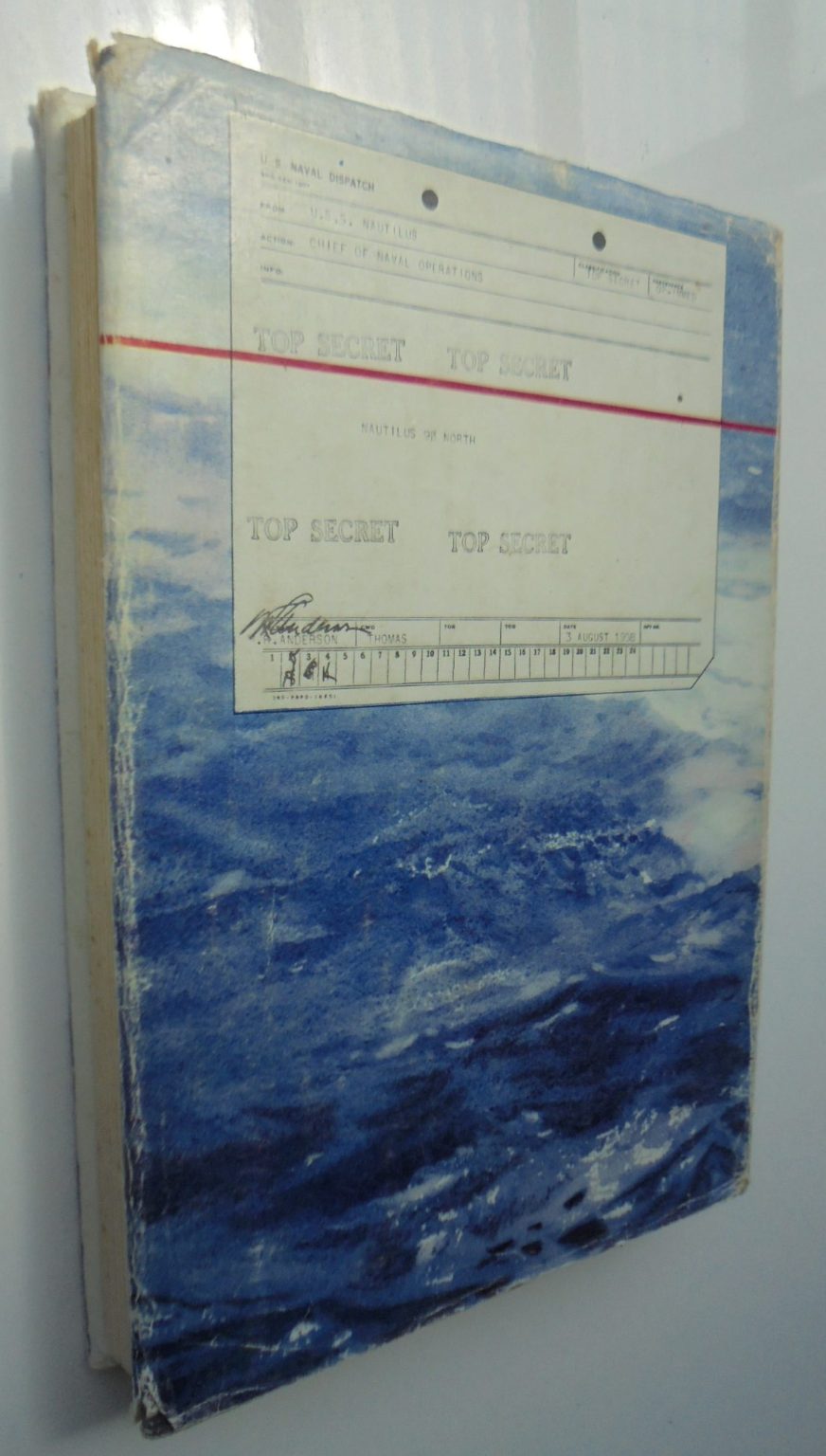 Nautilus 90 North. By Cmdr. William R. Anderson. first nuclear submarine. 1st edition