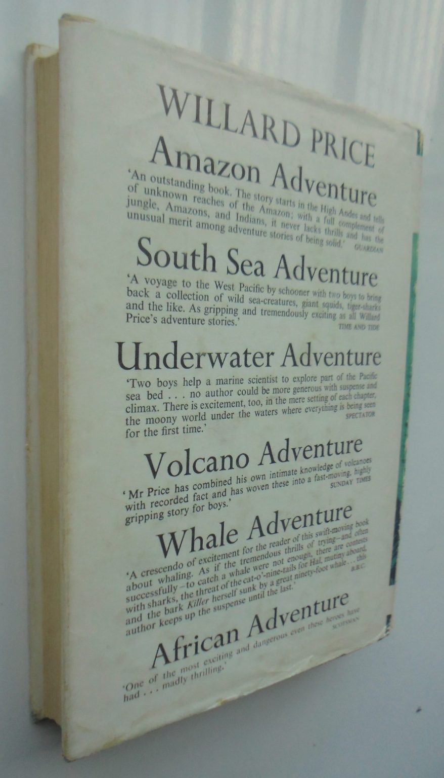 Elephant Adventure - by Willard Price. [First Edition]