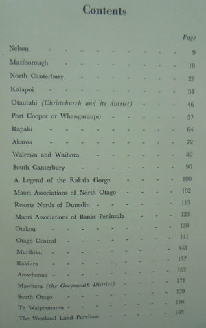 Lore and History of the South Island Maori by W. A. Taylor.