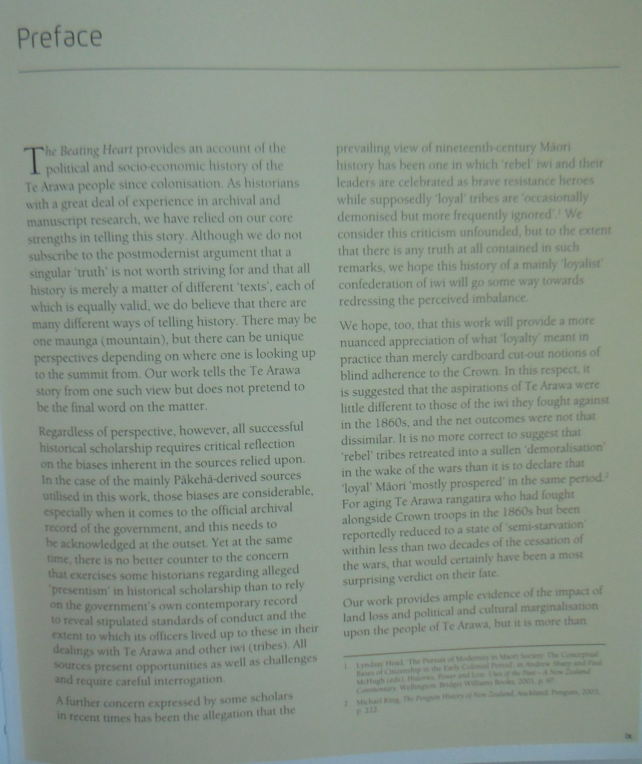 The Beating Heart A Political and Socio-economic History of Te Arawa By Vincent O'Malley, David Anderson Armstrong.