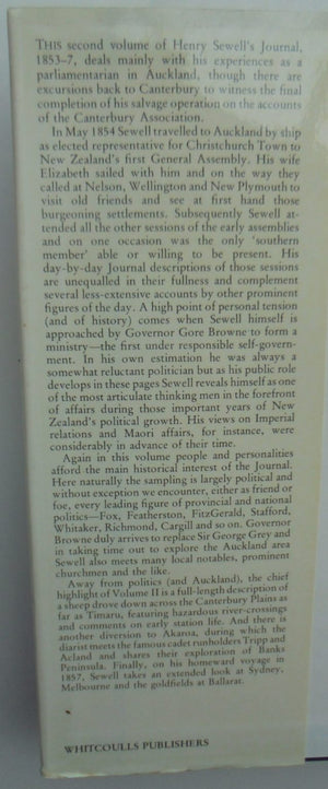 The Journal of Henry Sewell, 1853-7 - Volume 2. By D. McIntyre