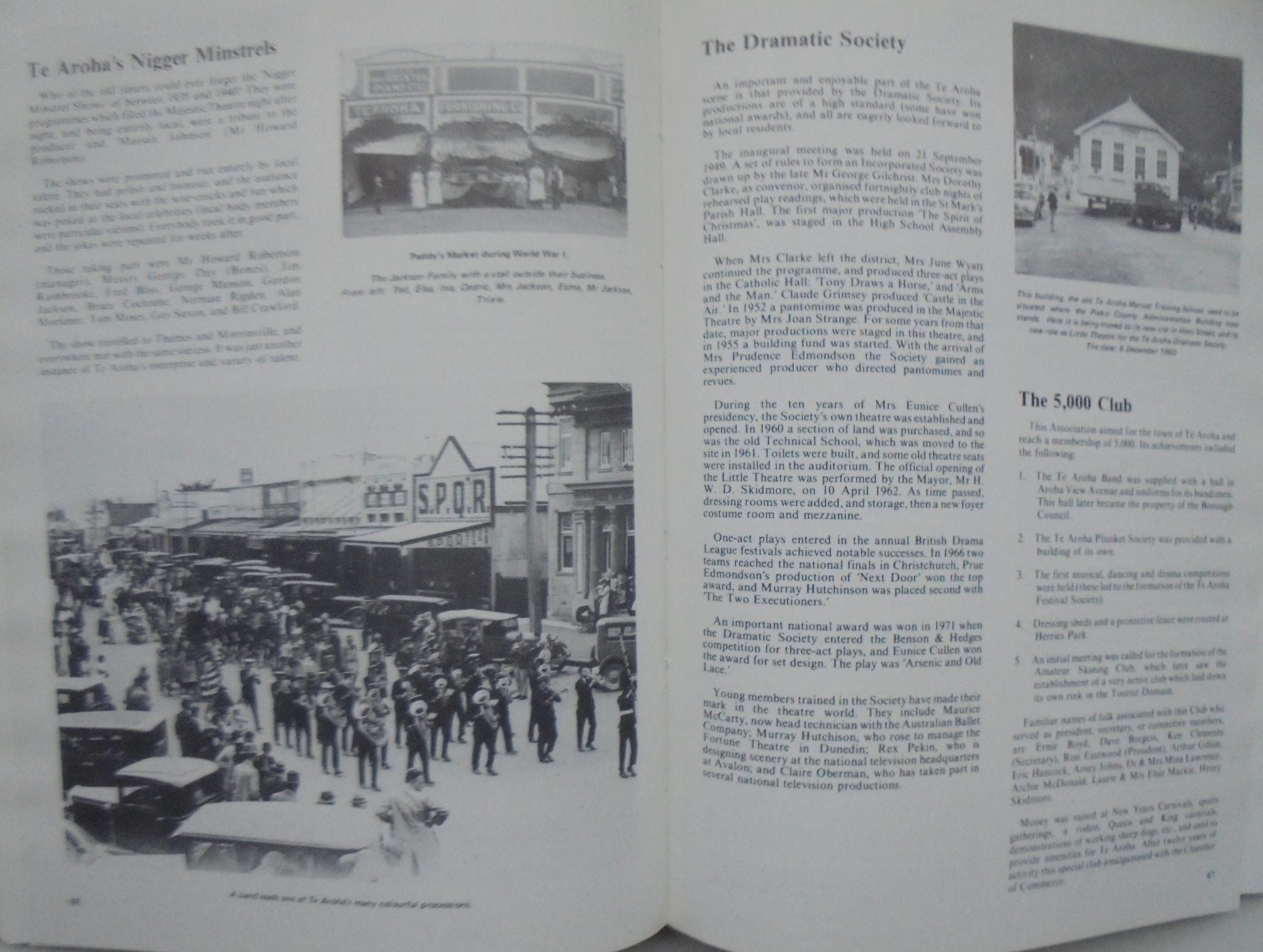 This Is Te Aroha 1880 - 1980 ; The story of the founding of Te Aroha and it's surrounding districts , by C. Kingsley - Smith . Edited by Archdeacon R.J. Nicholson .