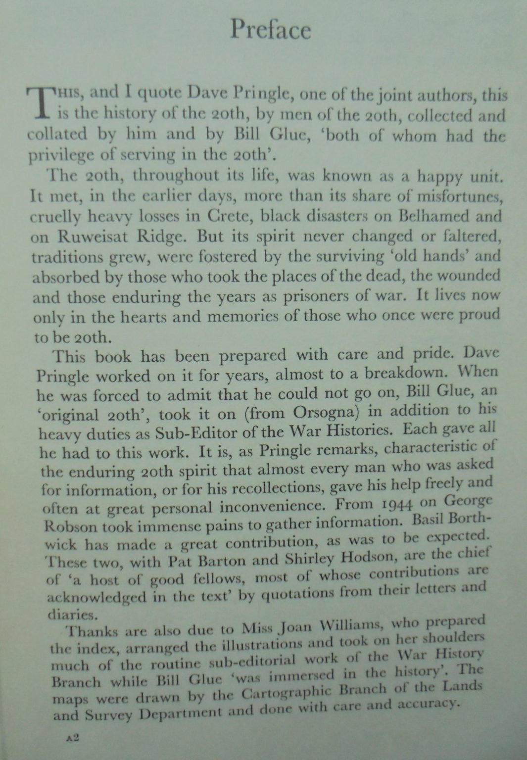 20 Battalion and Armoured Regiment. Official History of New Zealand in the Second World War 1939- 45 by D.J.C. Pringle and W.A. Glue.