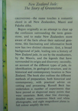 New Zealand Jade. The Story of Greenstone By Russell J. Beck