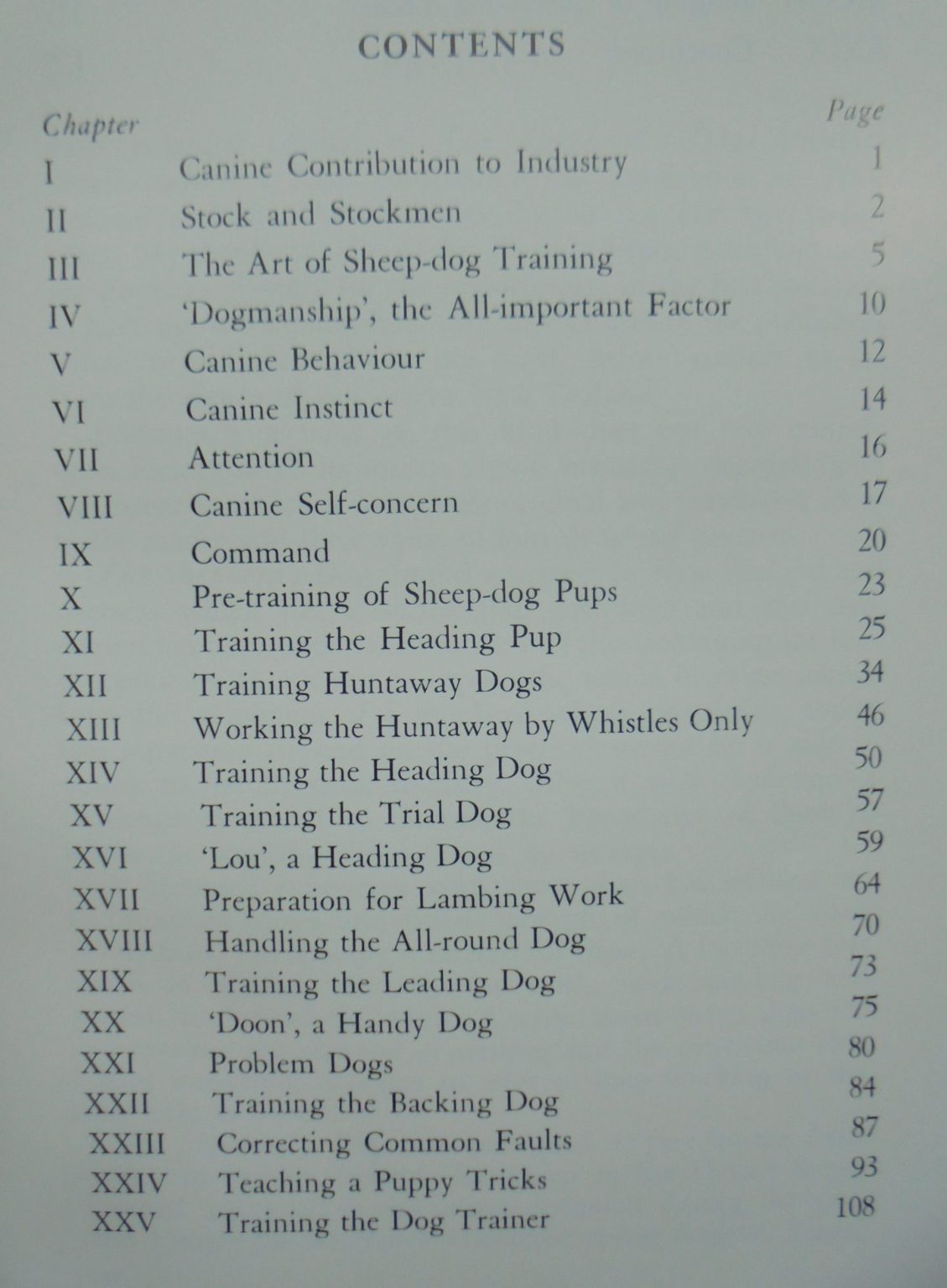 The Shepherd's Dogs Their Training for Mustering and Trial Work By C.W.G. Hartley.