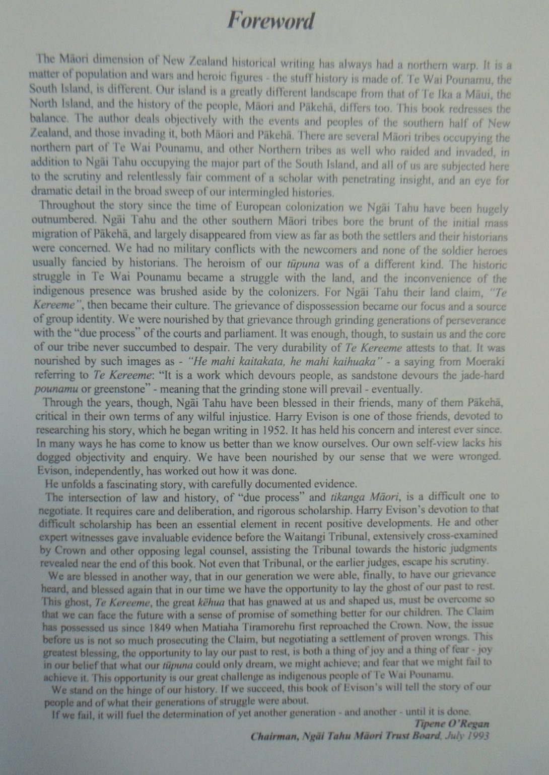 Te Wai Pounamu The Greenstone Island: A History of the Southern Maori During the European Colonization of New Zealand by Harry C. Evison.