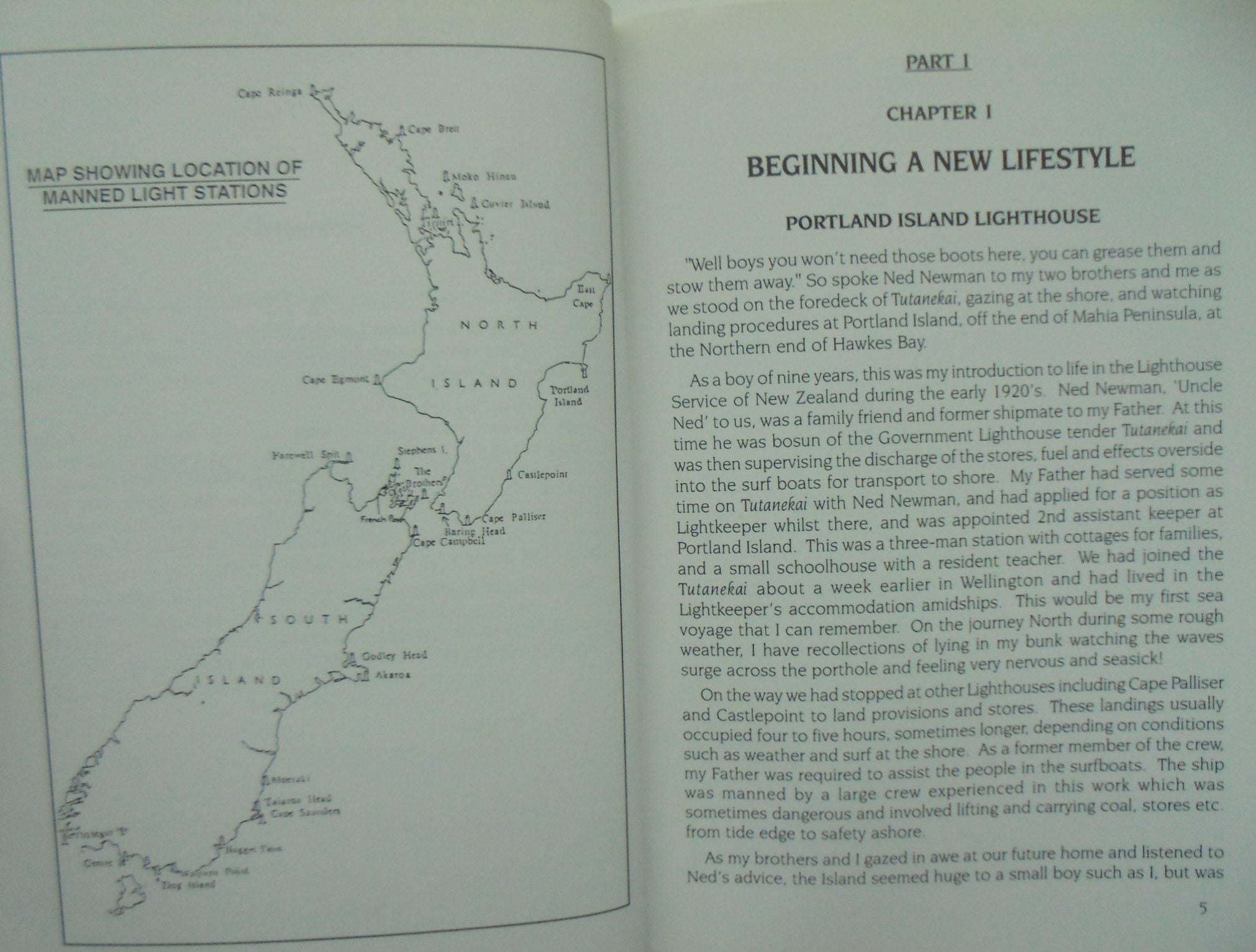 Man the Light!: The Life Story of Thomas Smith, His Family and Their Service in New Zealand Lighthouses by Thomas Smith. First Edition. SIGNED BY AUTHOR, VERY SCARCE.