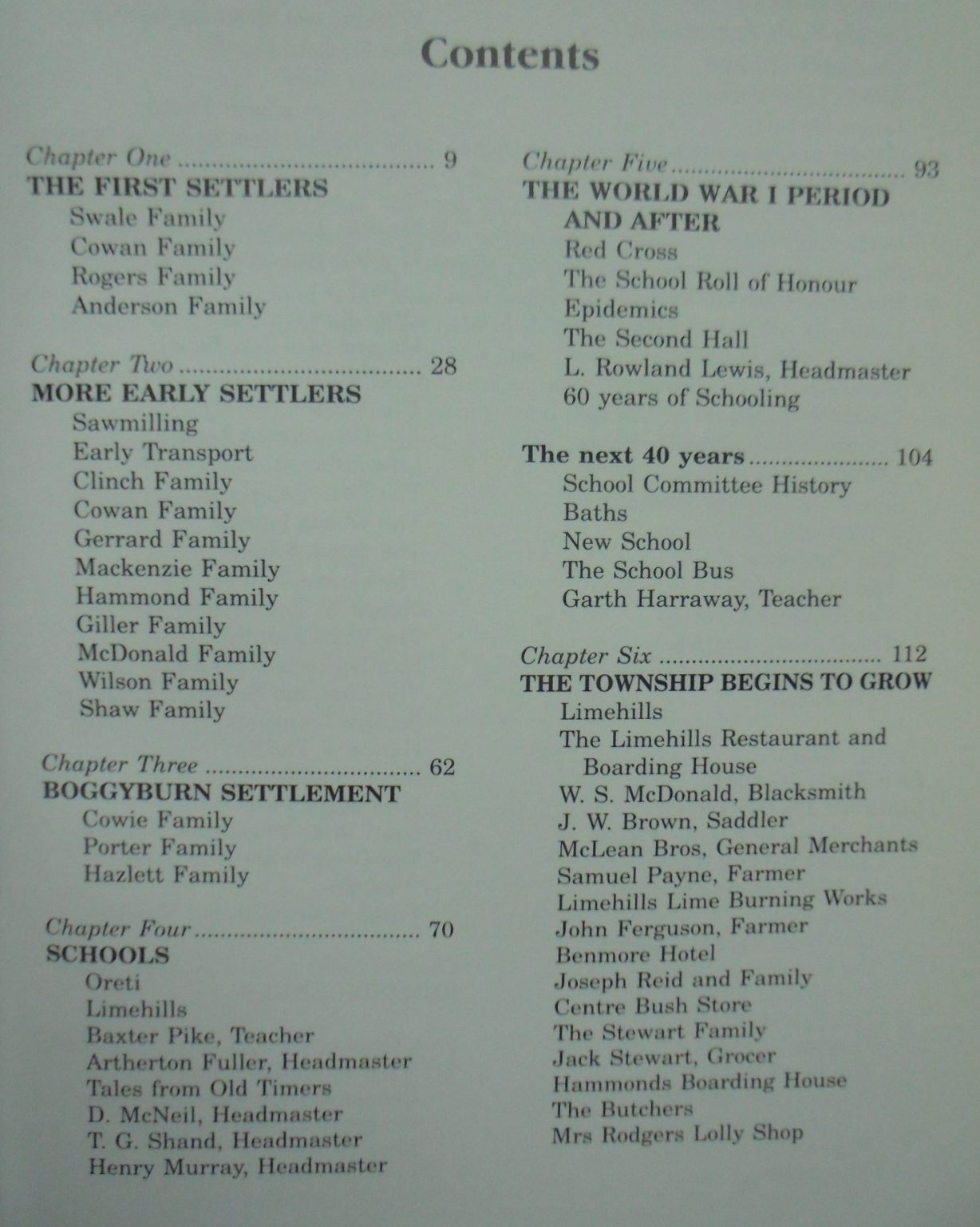 History of Limehills 125th celebration. A history of the Limehills school and District. by Nigel Overton.