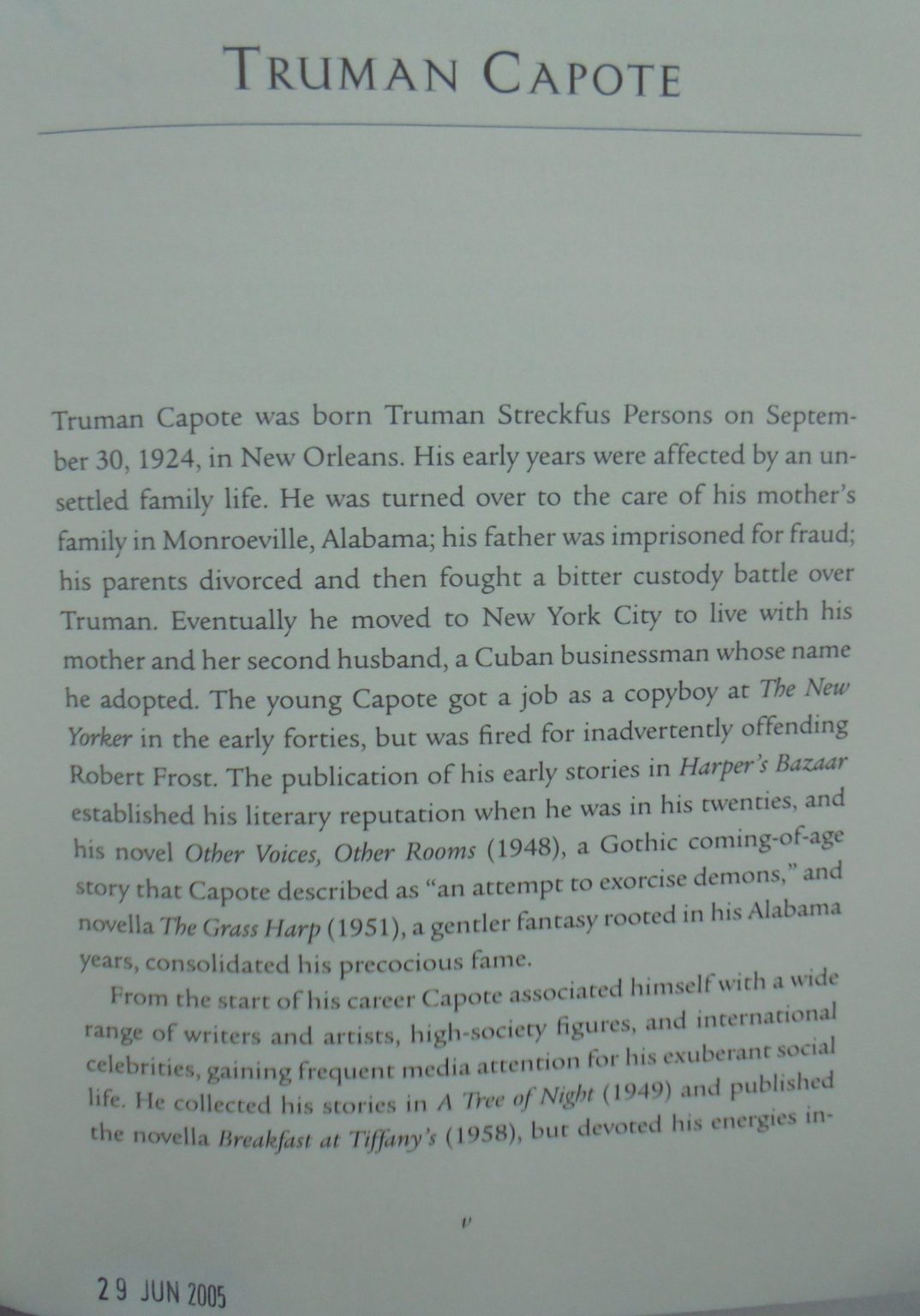 The Complete Stories By Truman Capote. Reynolds Price (Introduction by)