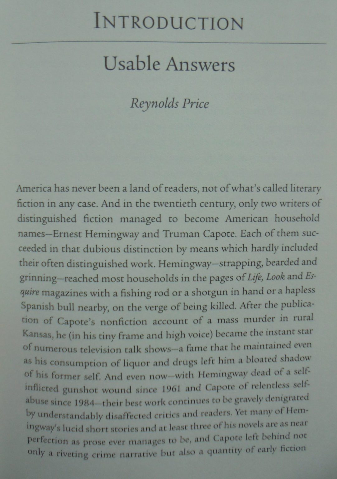 The Complete Stories By Truman Capote. Reynolds Price (Introduction by)