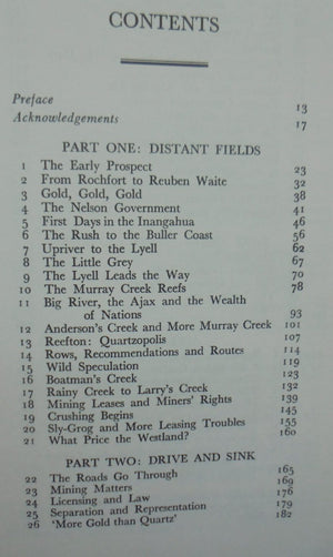 The Golden Reefs: An Account of the Great Days of Quartz-Mining at Reefton, Waiuta and the Lyell by Darrell Latham.