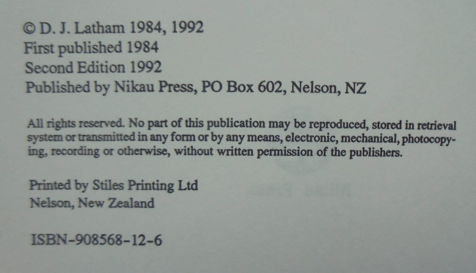 The Golden Reefs: An Account of the Great Days of Quartz-Mining at Reefton, Waiuta and the Lyell by Darrell Latham.