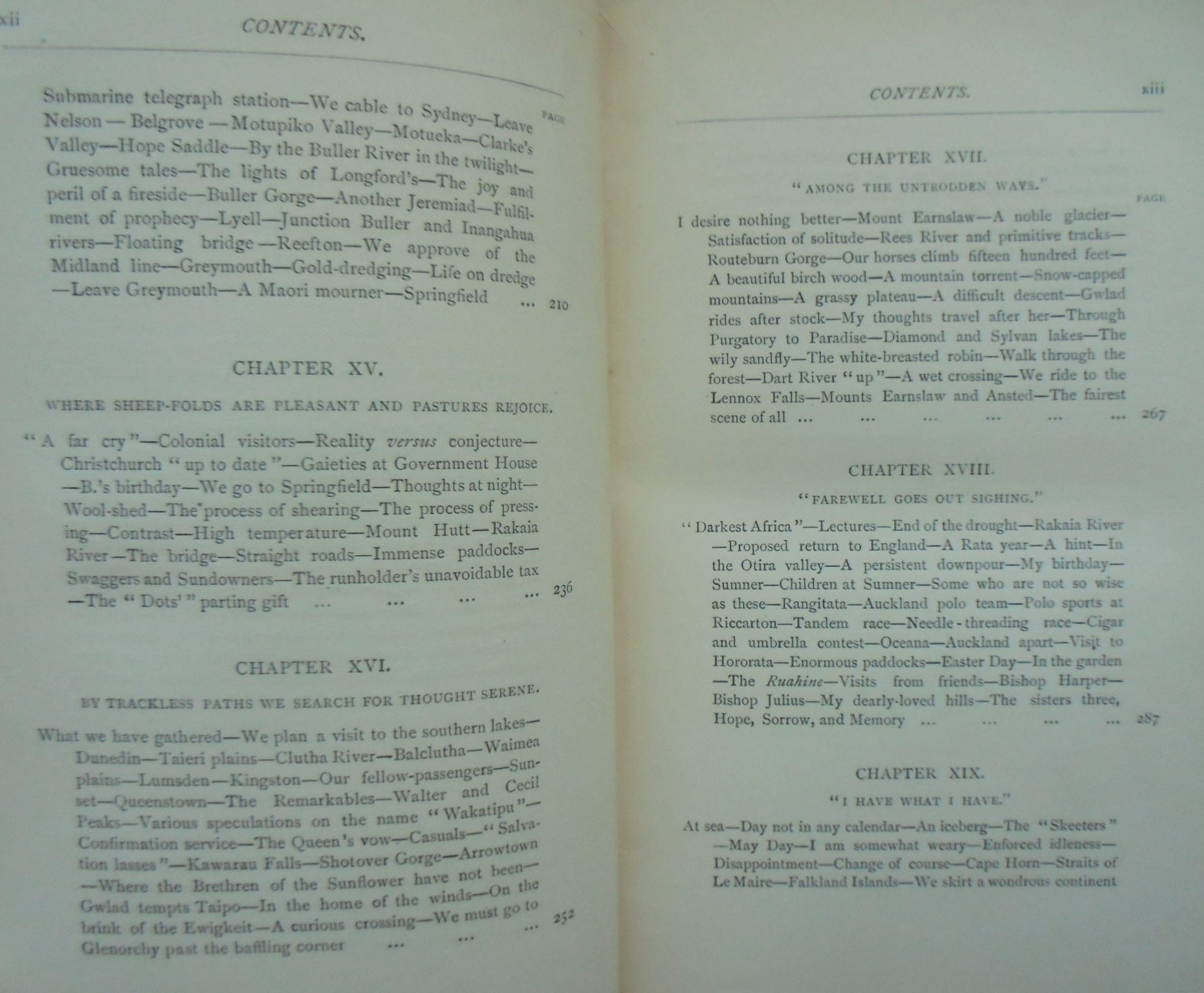 In the Land of the Tui: My Journal in New Zealand. 1894 First Edition