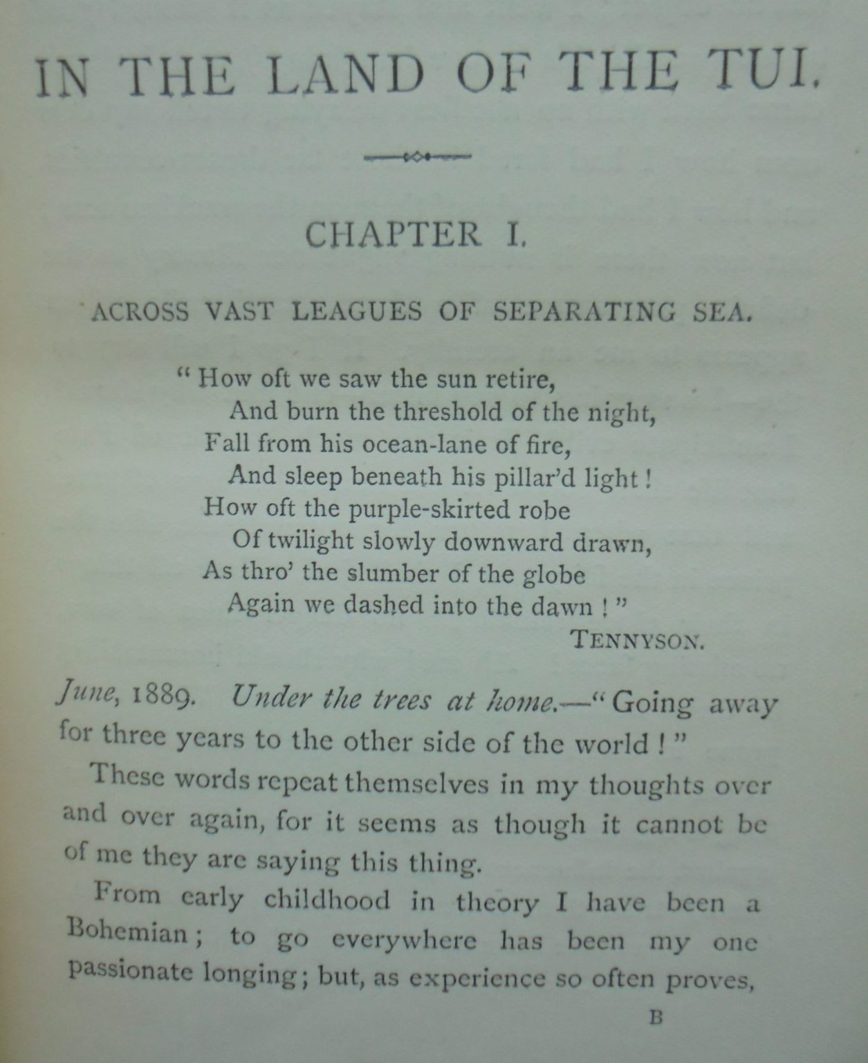 In the Land of the Tui: My Journal in New Zealand. 1894 First Edition