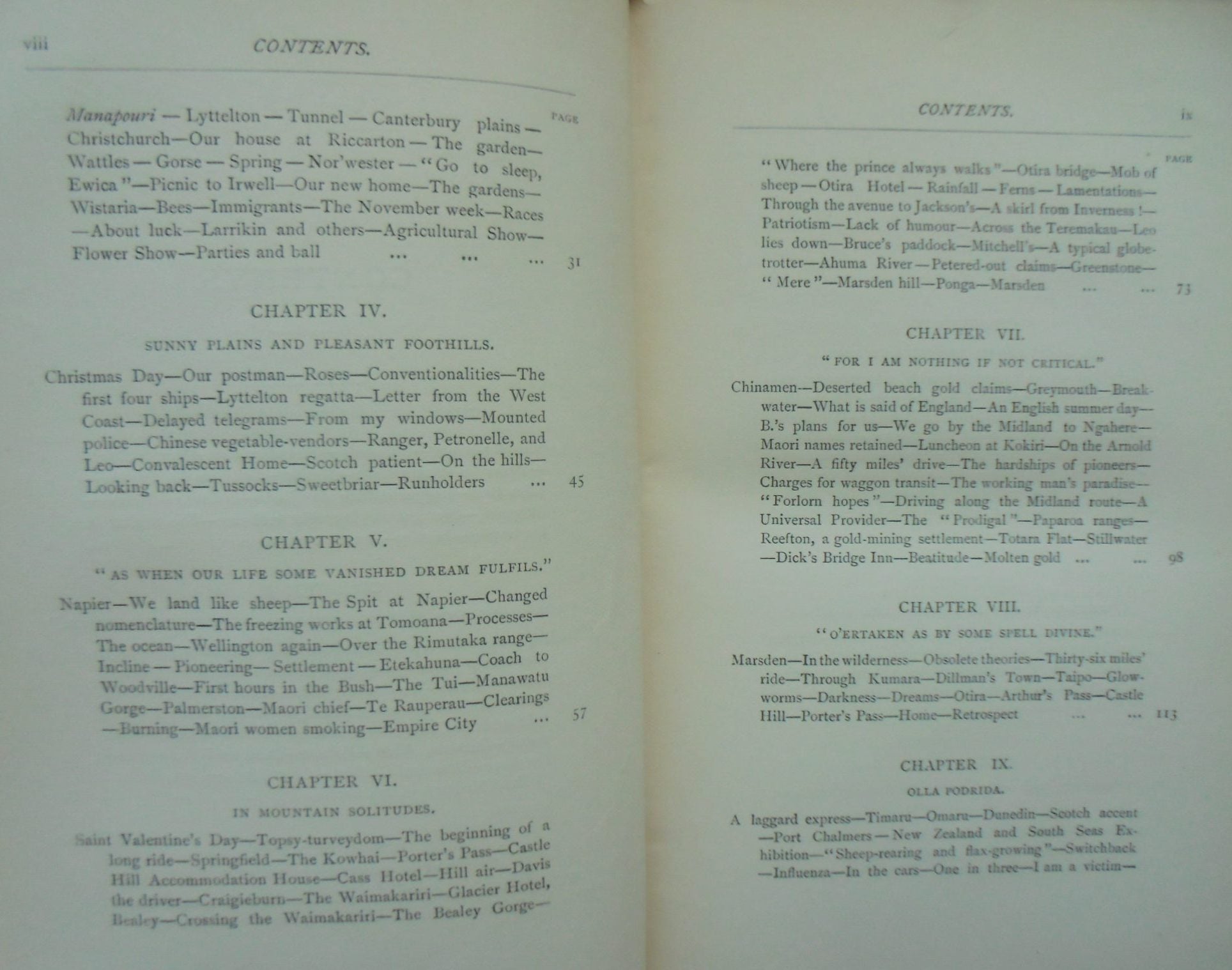 In the Land of the Tui: My Journal in New Zealand. 1894 First Edition