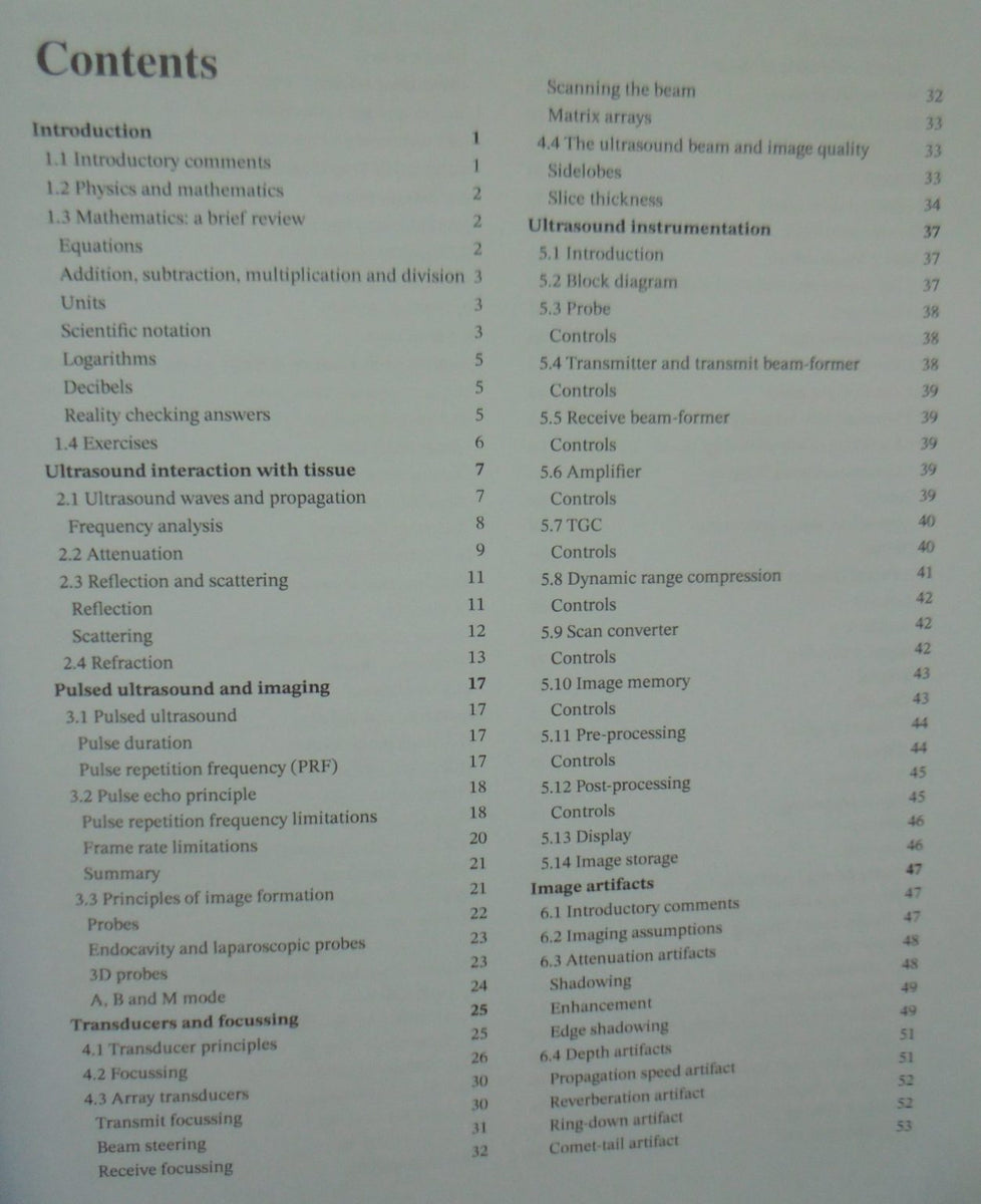 The Physics and Technology of Diagnostic Ultrasound A Practitioner's G ...