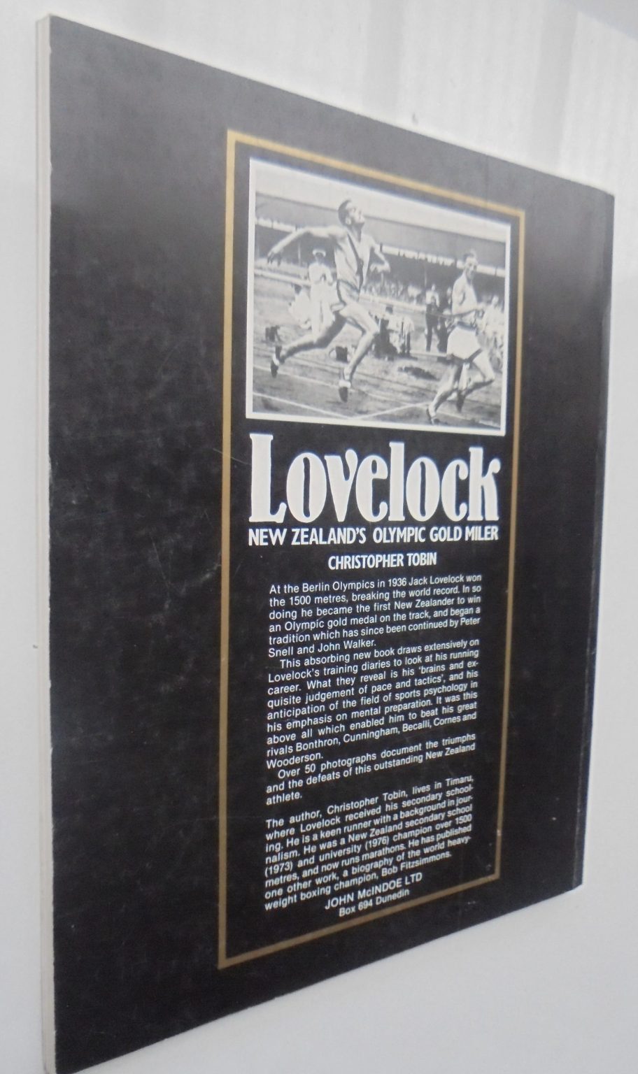 Lovelock, New Zealand's Olympic Gold Miler by Christopher Tobin.