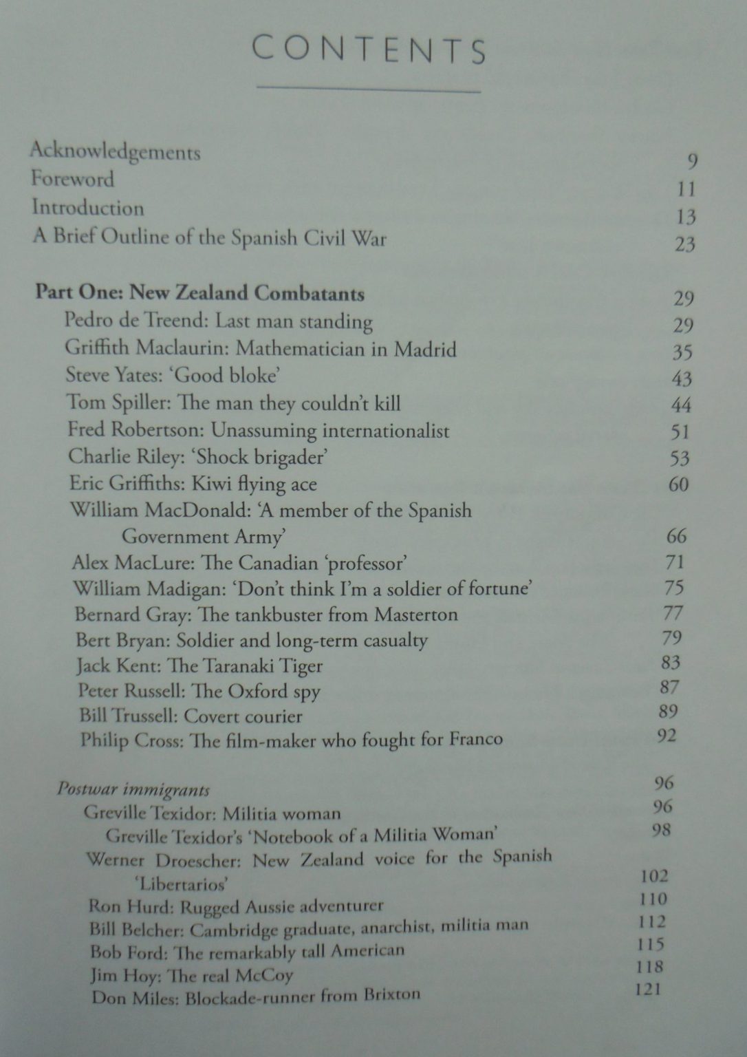 Kiwi Companeros New Zealand and the Spanish Civil War By Mark Derby (Edited by)