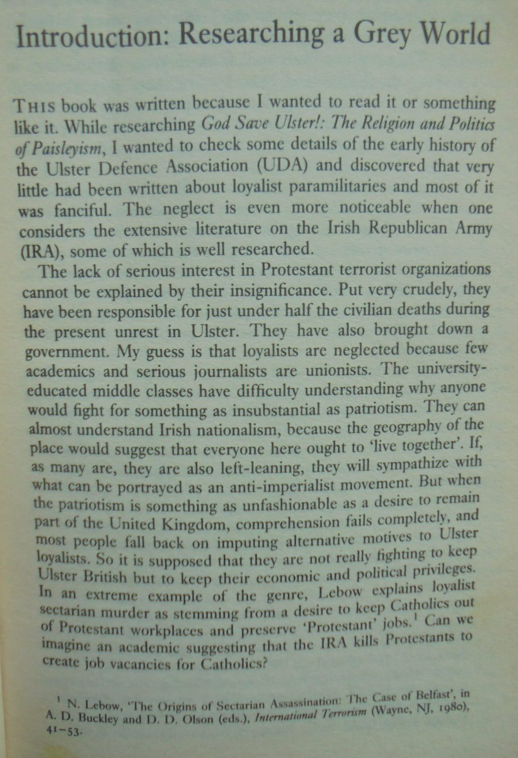 The Red Hand. Protestant Paramilitaries in Northern Ireland. by Steve Bruce