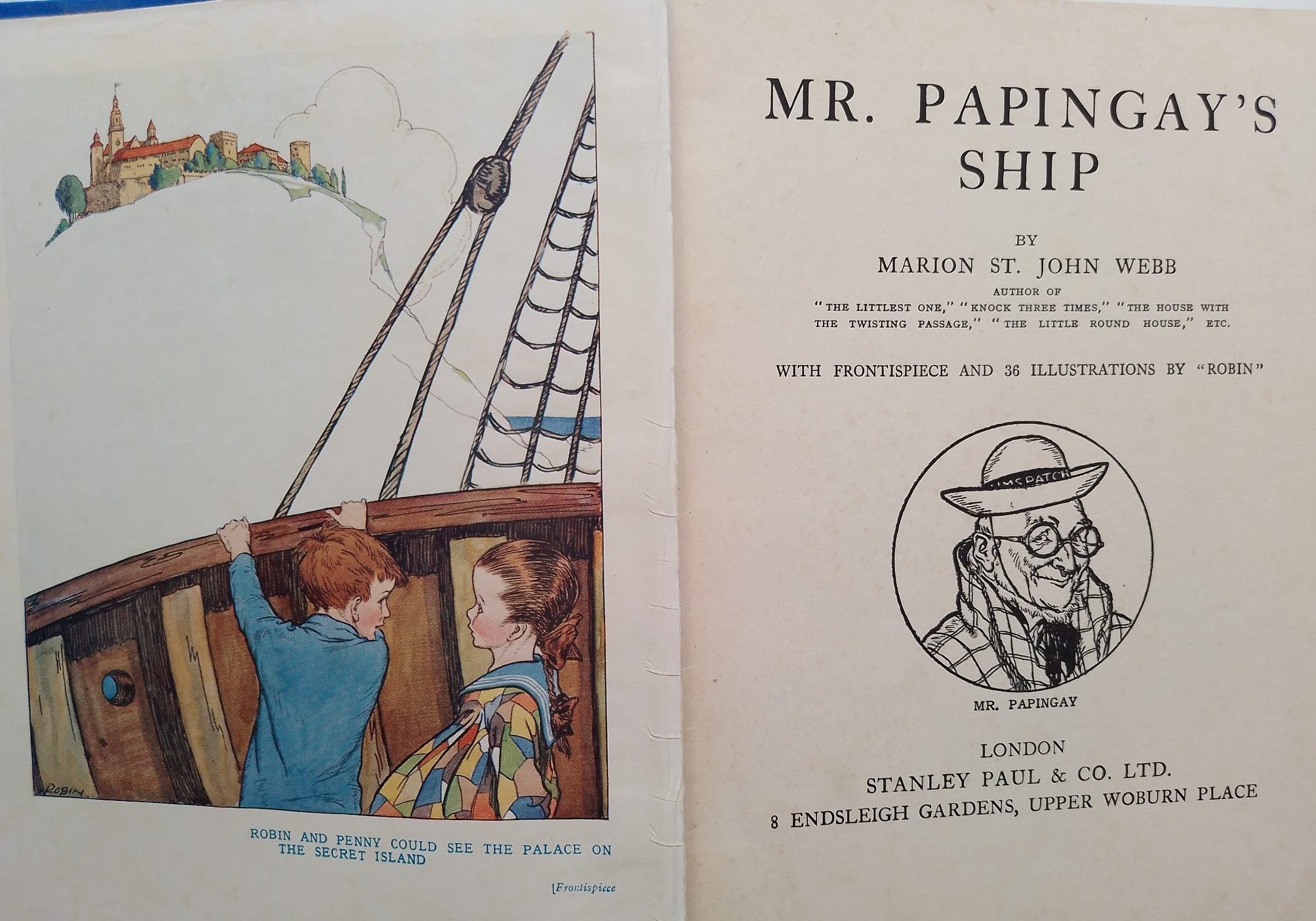 Mr Papingay's Ship (1925 first edition) by Marion St. John Webb.