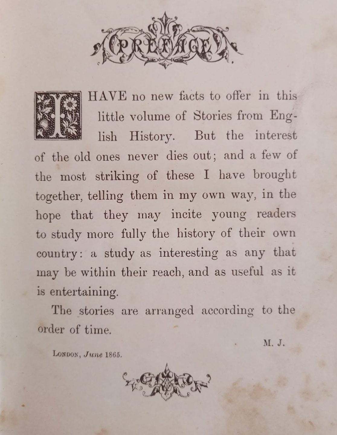 Stories From English History (1866) by M Jones