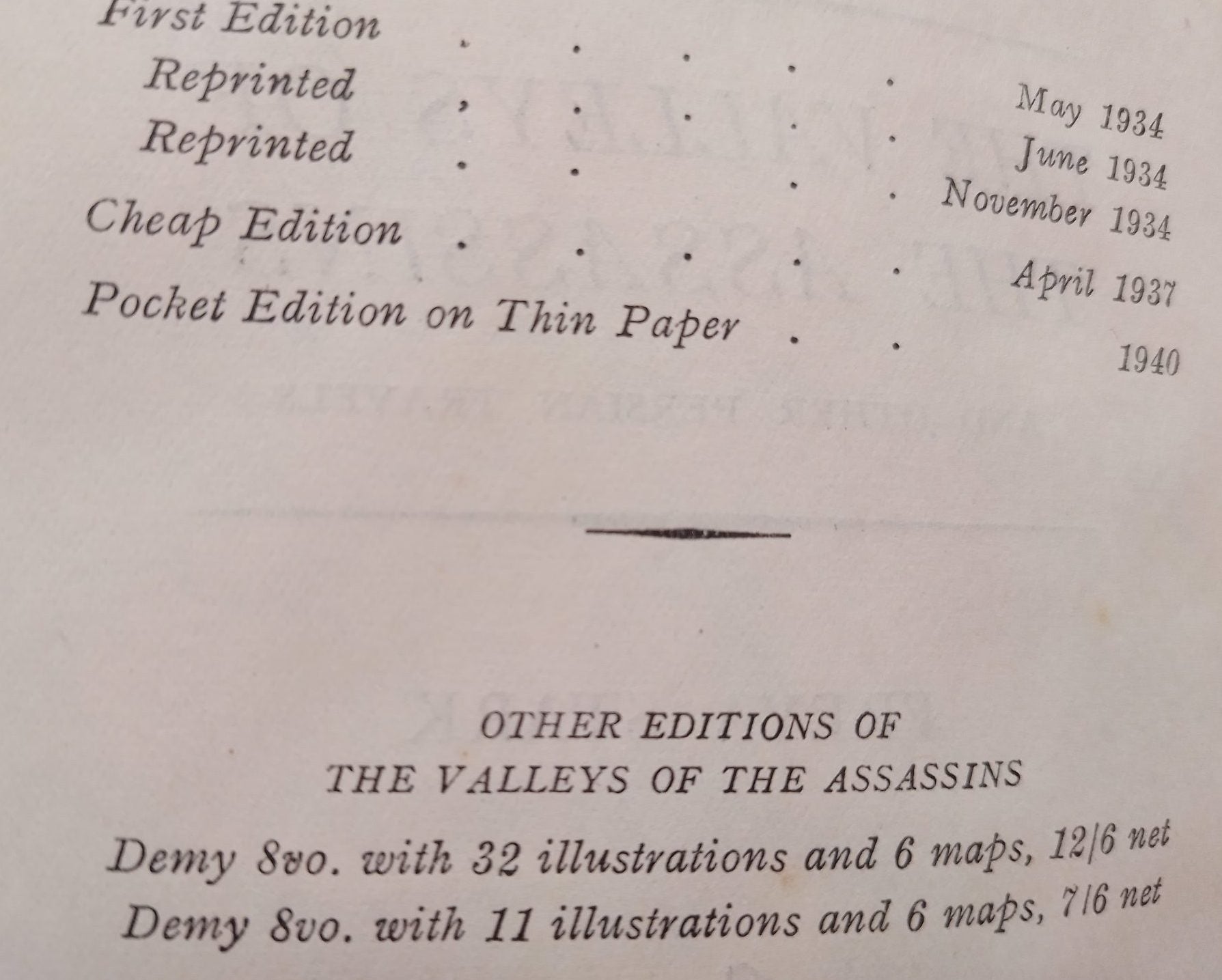 The Valley of the Assassins & Other Persian Travels by Freya Stark.