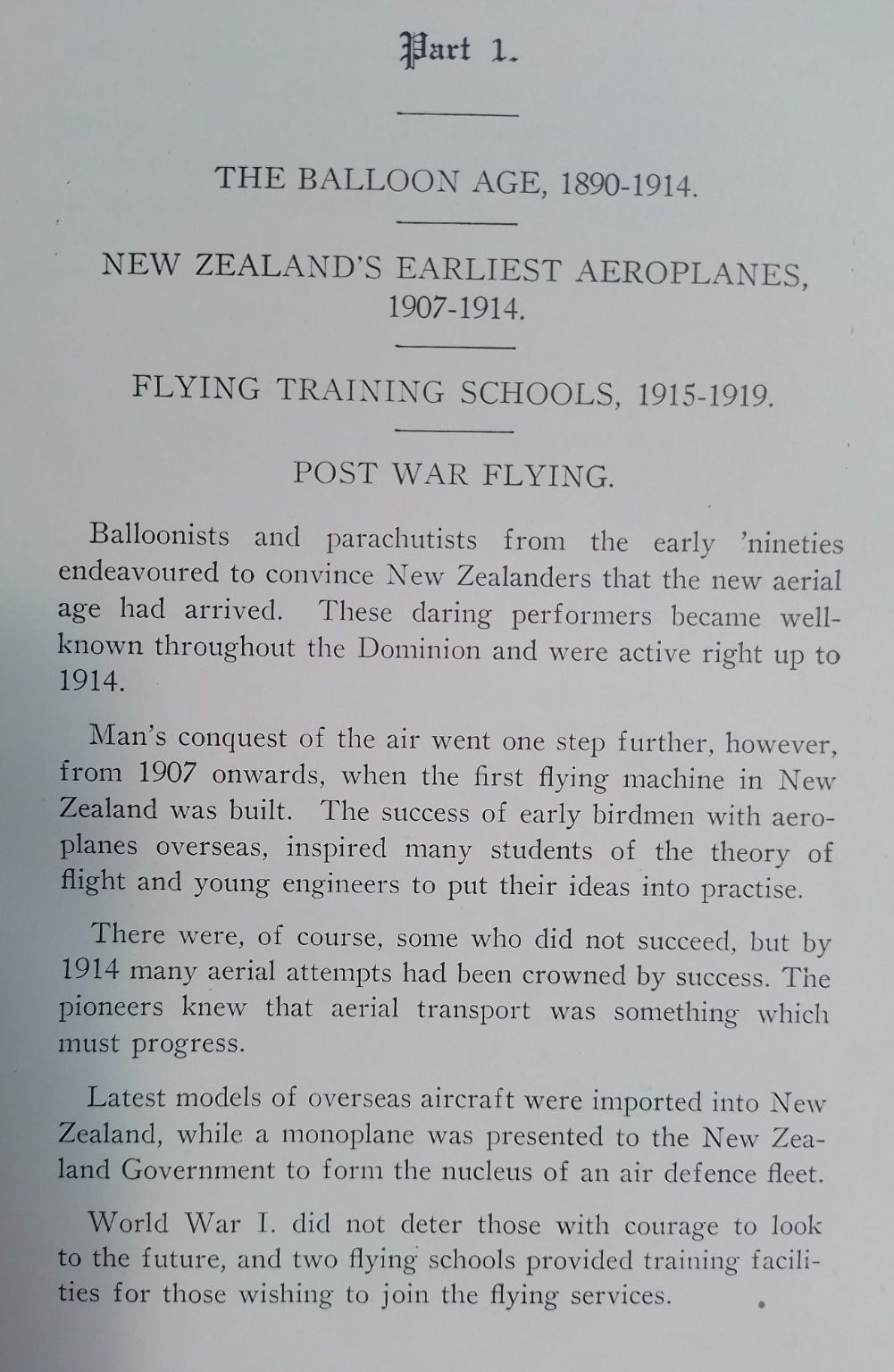 Wingspread The Pioneering of Aviation In New Zealand by Leo White.