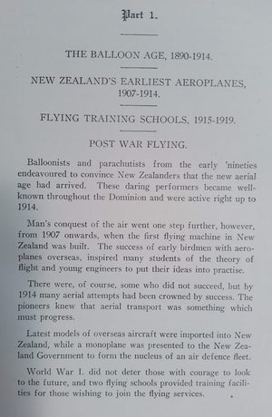 Wingspread The Pioneering of Aviation In New Zealand by Leo White.