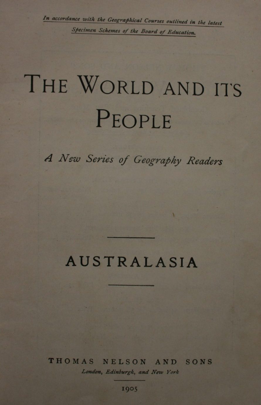 The World And Its People Geography Reader : Australasia.