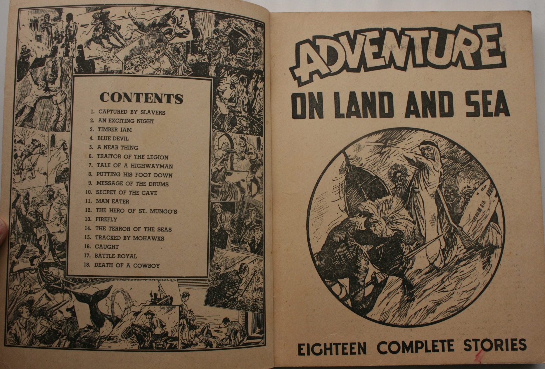 Adventure On Land And Sea (18 stories).