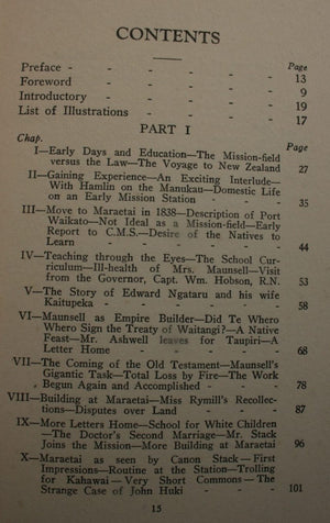 Robert Maunsell - A New Zealand Pioneer - His Life and Times by Henry E. R. L. Wily; Herbert Maunsell.