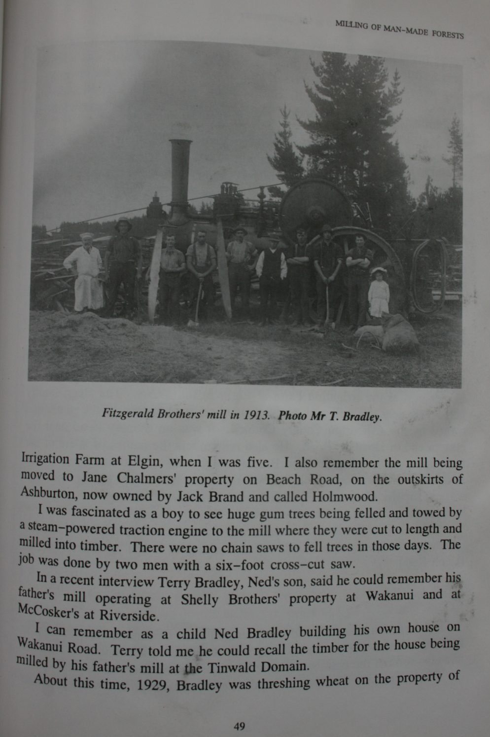 Early Forestry and Sawmilling in Mid Canterbury. SIGNED By Ron Cochrane