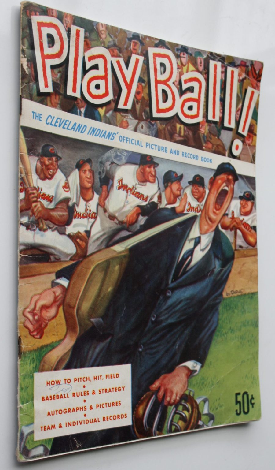 Play Ball! The Cleveland Indians official Picture And Record Book.