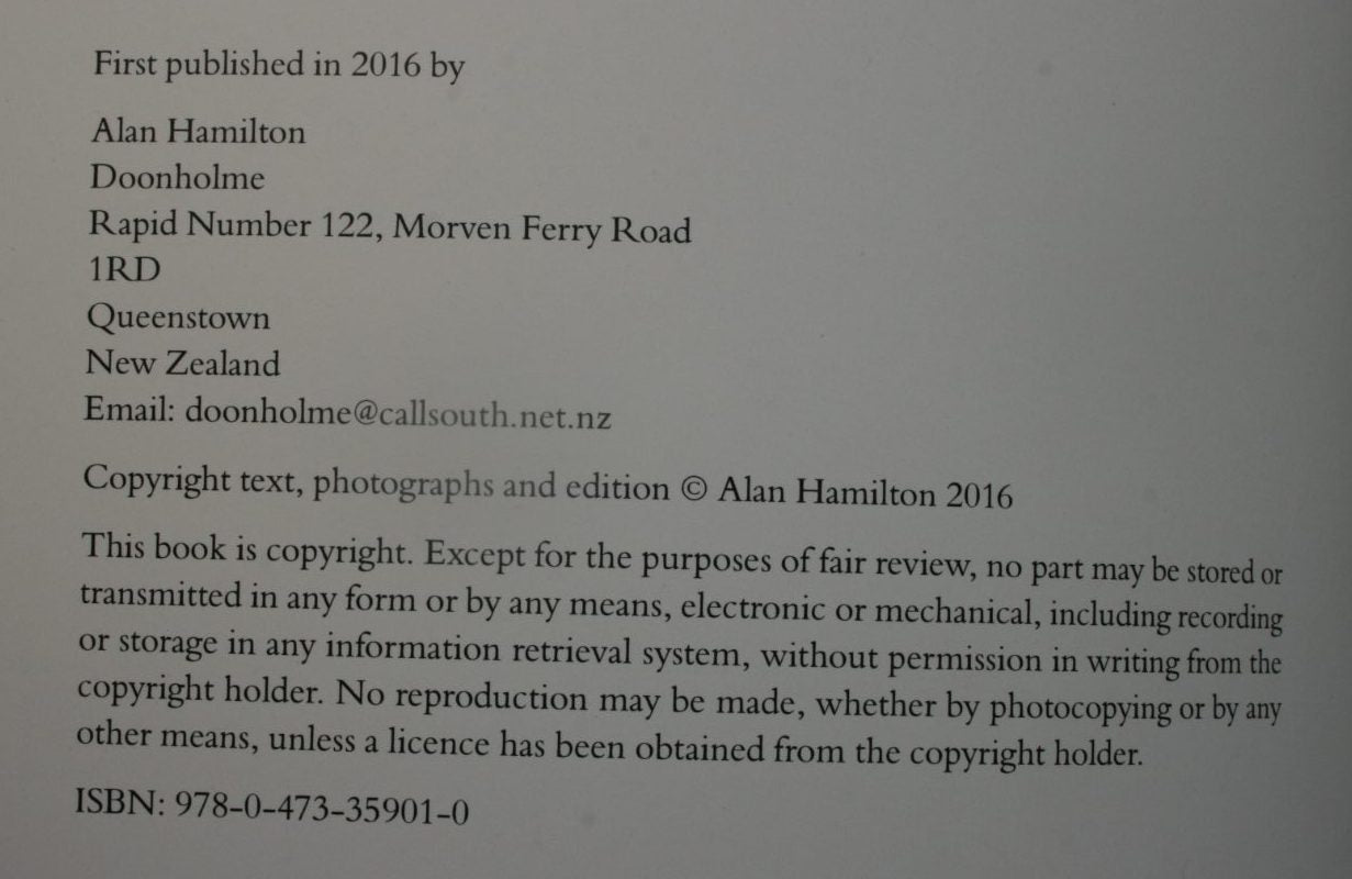 The History of Doonholme Farm: Hammy's Yarns and Memories of Life on the Farm, 1940s to 2016. SIGNED BY Author William Alan (Hammy) Hamilton.