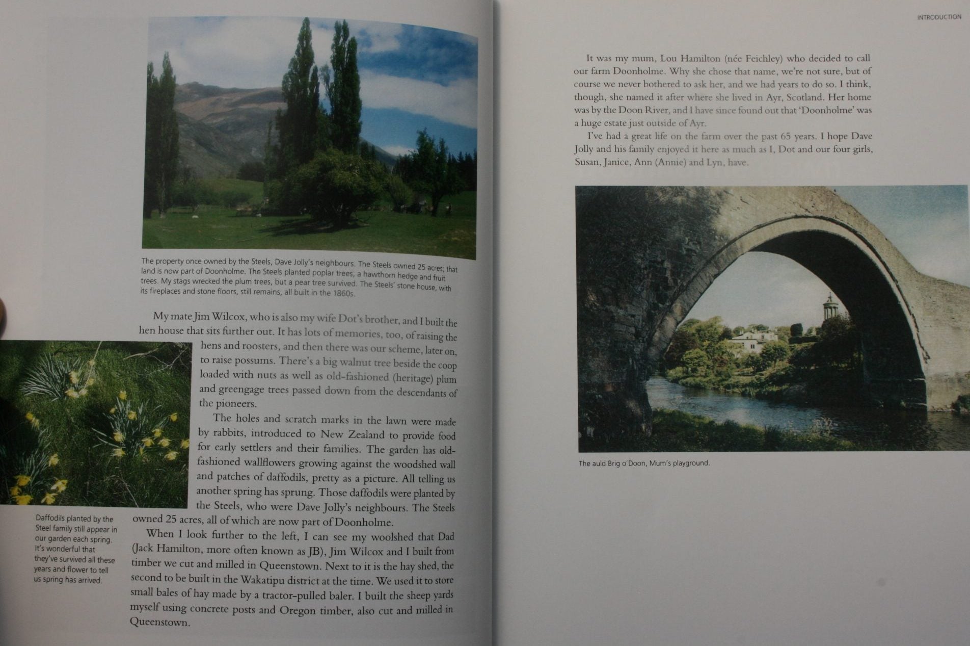 The History of Doonholme Farm: Hammy's Yarns and Memories of Life on the Farm, 1940s to 2016. SIGNED BY Author William Alan (Hammy) Hamilton.