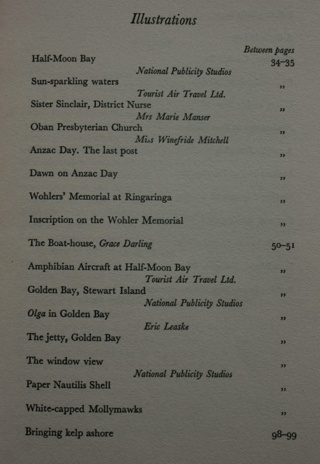 The Little World of Stewart Island. First Edition