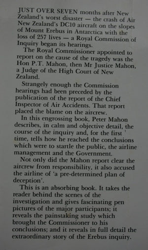 Verdict on Erebus. by Peter Mahon - Hardback (1984) 1st edition