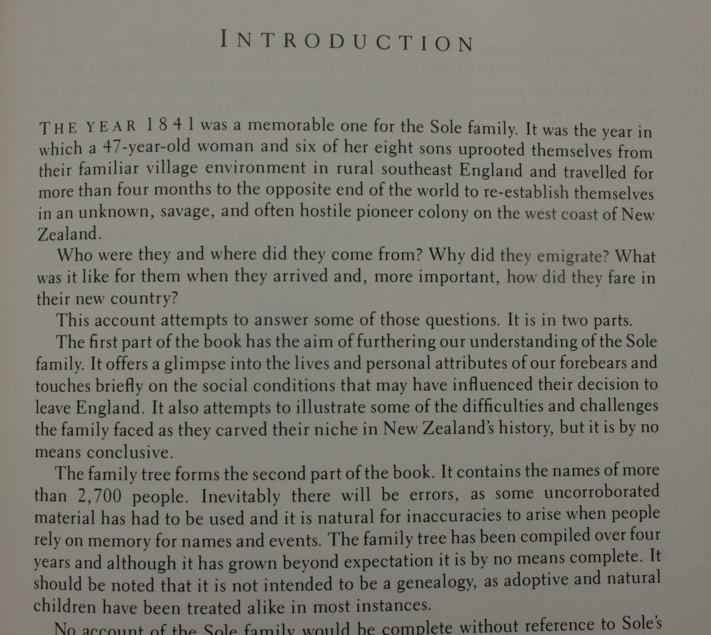 From the Marshes to the Mountain: An Account of the Sole Family, 1791-1991 by Faye Clark.