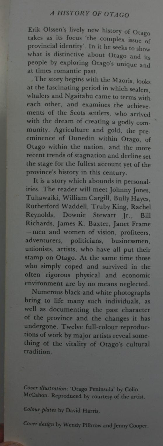 A history of Otago. By Erik Olssen