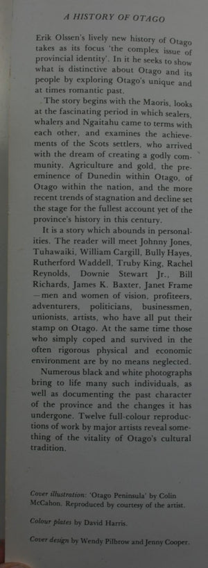 A history of Otago. By Erik Olssen