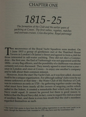 The Royal Yacht Squadron 1815-1985 By Ian Dear.