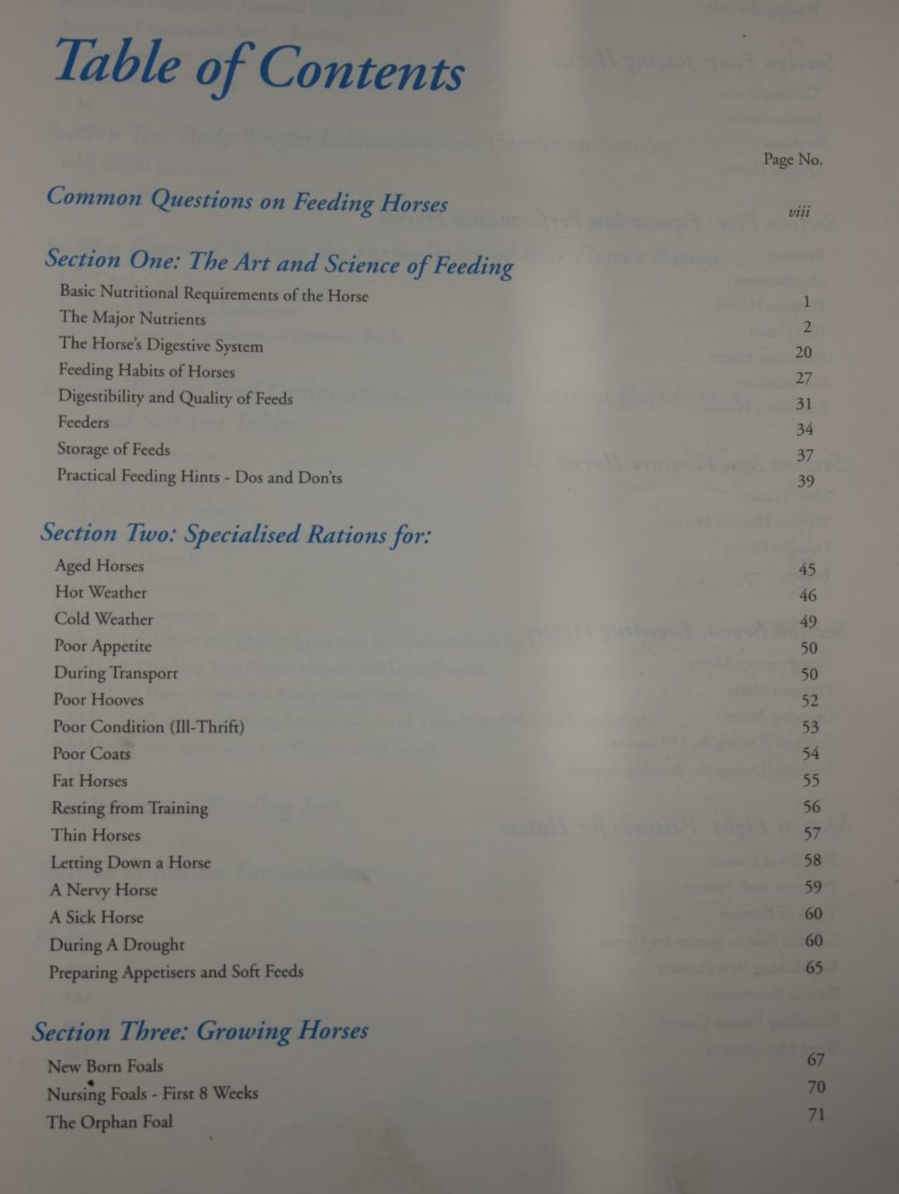 Feeding and Nutrition of Horses: The Making of a Champion by John Kohnke.