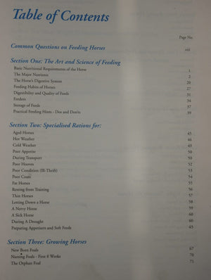 Feeding and Nutrition of Horses: The Making of a Champion by John Kohnke.