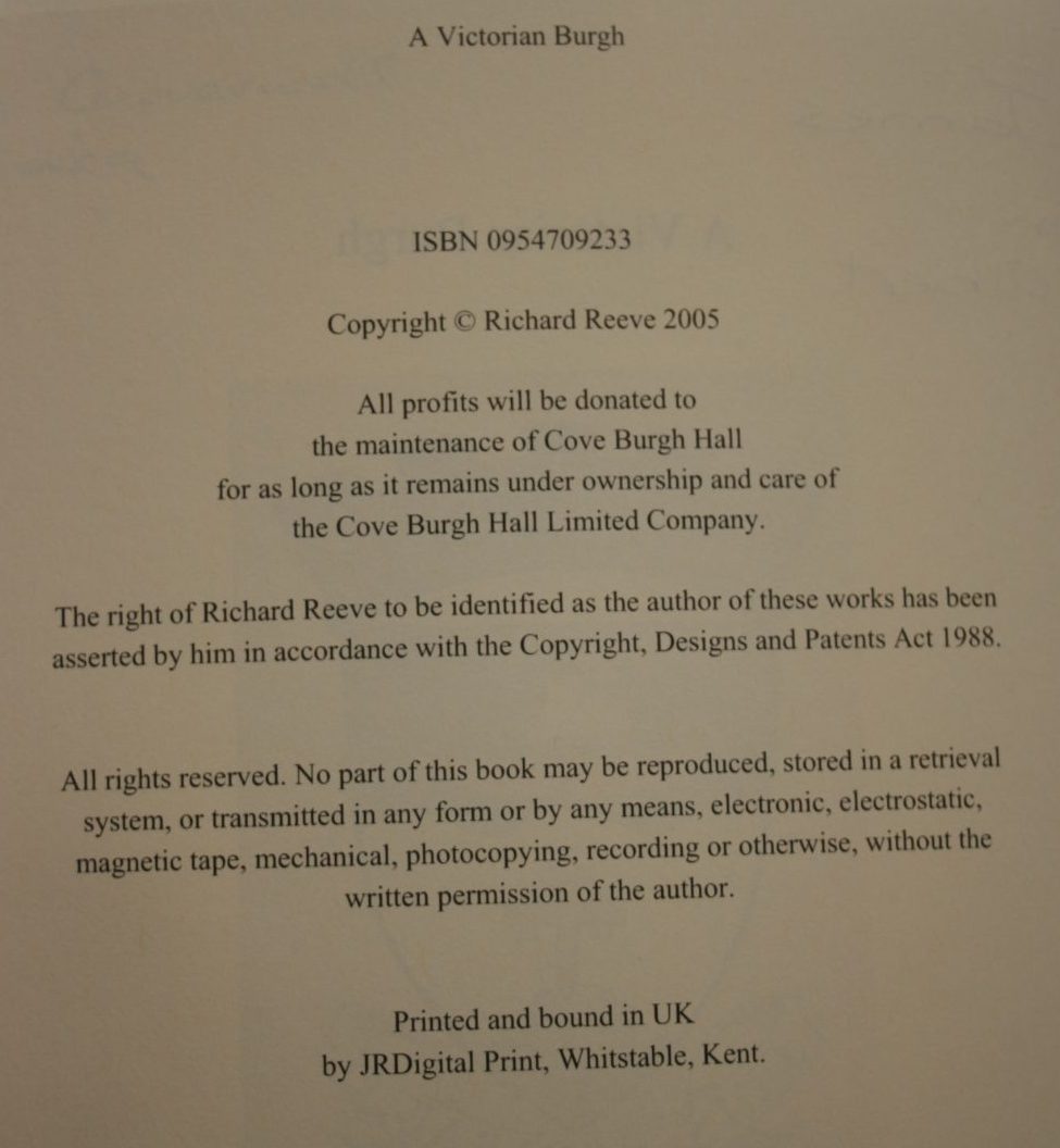 A Victorian Burgh : [the story of Cove and Kilcreggan] by Richard Reeve.