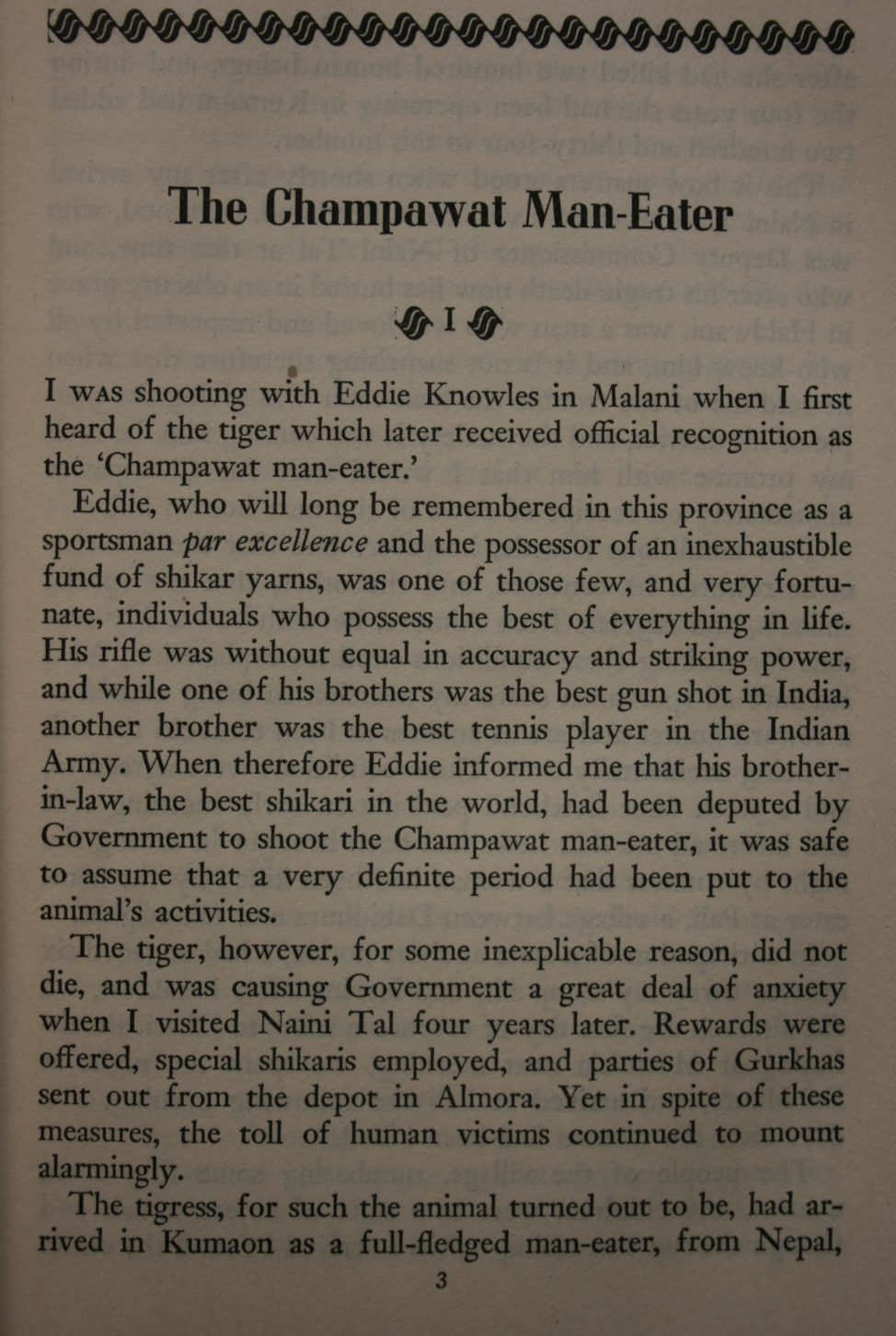 Man-Eaters of Kumaon by Jim Corbett.